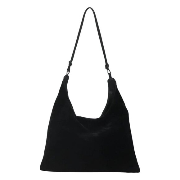 PRADA Shoulder Bag Velor Black - Picture 2 of 14